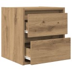 vidaXL Noptiera montata pe perete Stejar Artizanal 38x34x40 cm