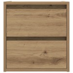 vidaXL Noptiera montata pe perete Stejar Artizanal 38x34x40 cm