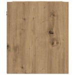 vidaXL Noptiera montata pe perete Stejar Artizanal 38x34x40 cm