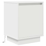 vidaXL Noptiera cu lumini LED alb 38x34x50 cm vidaXL Noptiera cu lumini LED alb 38x34x50 cm