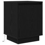vidaXL Noptiera cu lumini LED Negru 38x34x50 cm vidaXL Noptiera cu lumini LED Negru 38x34x50 cm