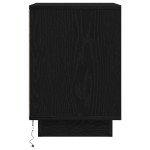 vidaXL Noptiera cu lumini LED Negru 38x34x50 cm vidaXL Noptiera cu lumini LED Negru 38x34x50 cm