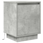 vidaXL Noptiera cu lumini LED Gri beton 38x34x50 cm vidaXL Noptiera cu lumini LED Gri beton 38x34x50 cm