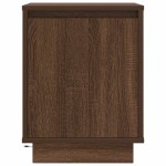 vidaXL Noptiera cu lumini LED Stejar maro 38x34x50 cm vidaXL Noptiera cu lumini LED Stejar maro 38x34x50 cm