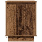vidaXL Noptiera cu lumini LED Lemn vechi 38x34x50 cm vidaXL Noptiera cu lumini LED Lemn vechi 38x34x50 cm