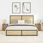 vidaXL Noptiere cu lumini LED 2 buc Stejar Artisan 38x34x50 cm vidaXL Noptiere cu lumini LED 2 buc Stejar Artisan 38x34x50 cm