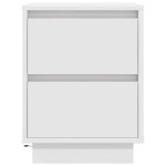 vidaXL Noptiera cu lumini LED alb 38x34x50 cm vidaXL Noptiera cu lumini LED alb 38x34x50 cm