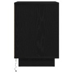 vidaXL Noptiera cu lumini LED Negru 38x34x50 cm vidaXL Noptiera cu lumini LED Negru 38x34x50 cm