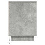 vidaXL Noptiera cu lumini LED Gri beton 38x34x50 cm vidaXL Noptiera cu lumini LED Gri beton 38x34x50 cm