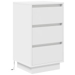 vidaXL Noptiera cu lumini LED alb 38x34x65 cm vidaXL Noptiera cu lumini LED alb 38x34x65 cm