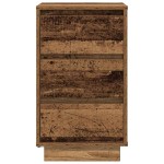vidaXL Noptiera cu lumini LED Lemn vechi 38x34x65 cm vidaXL Noptiera cu lumini LED Lemn vechi 38x34x65 cm