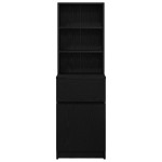 vidaXL Noptiera neagra 39x35x125 cm lemn prelucrat