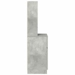vidaXL Noptiera gri beton 39x35x125 cm lemn prelucrat