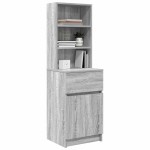 vidaXL Noptiera gri Sonoma 39x35x125 cm lemn prelucrat