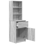 vidaXL Noptiera gri Sonoma 39x35x125 cm lemn prelucrat