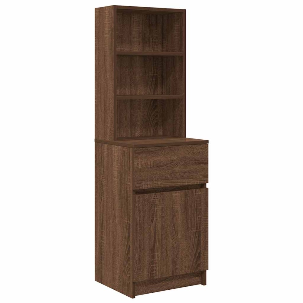 vidaXL Noptiera din stejar maro 39x35x125 cm lemn prelucrat