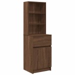 vidaXL Noptiera din stejar maro 39x35x125 cm lemn prelucrat