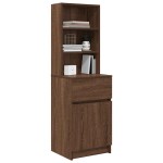 vidaXL Noptiera din stejar maro 39x35x125 cm lemn prelucrat
