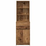 vidaXL Noptiera din lemn vechi 39x35x125 cm lemn prelucrat