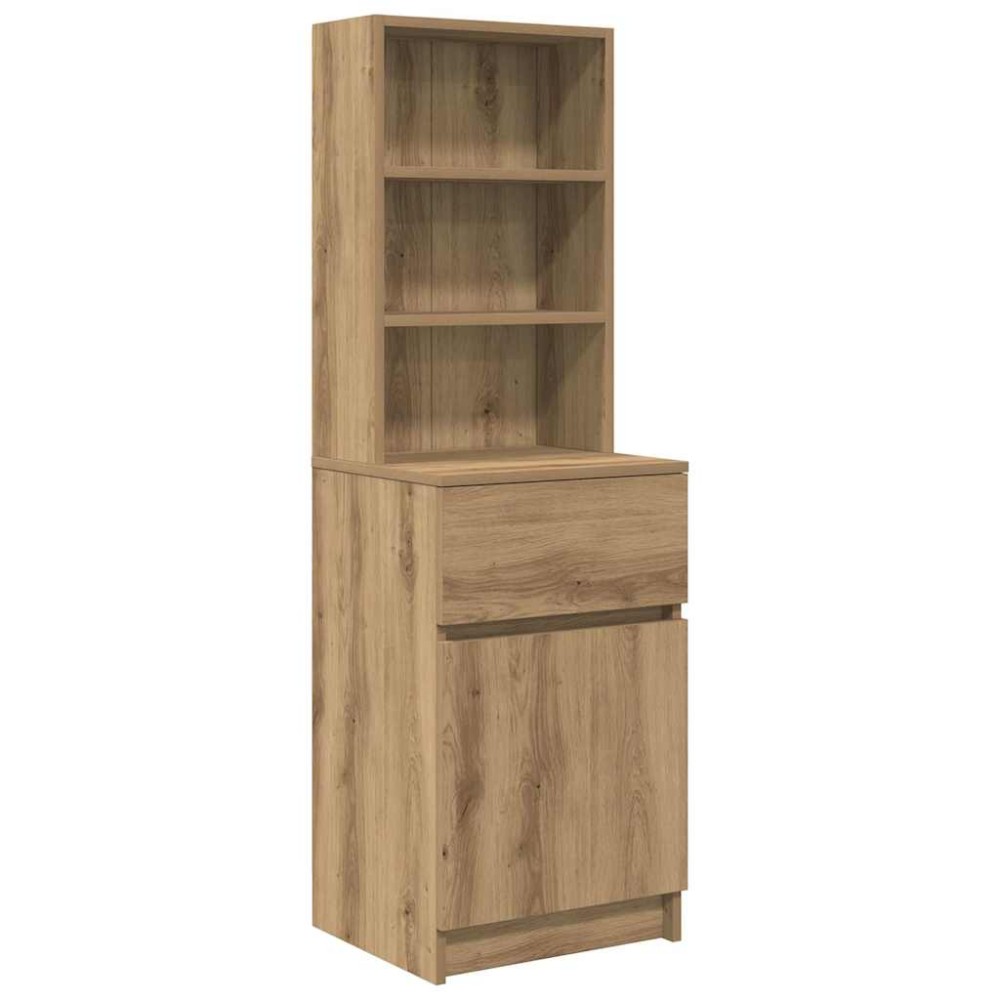 vidaXL Noptiera Artisan Stejar 39x35x125 cm Lemn prelucrat