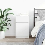 vidaXL Noptiera alb 39x35x65 cm lemn prelucrat vidaXL Noptiera alb 39x35x65 cm lemn prelucrat
