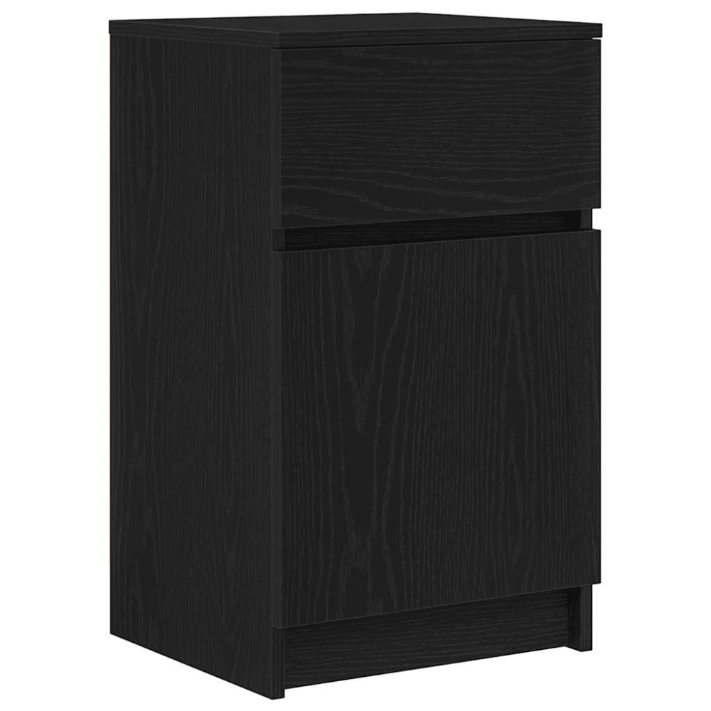 vidaXL Noptieră, negru, 39x35x65 cm, lemn prelucrat