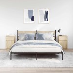 vidaXL Noptiere, 2 buc., stejar sonoma, 39x35x65 cm, lemn compozit vidaXL Noptiere, 2 buc., stejar sonoma, 39x35x65 cm, lemn compozit