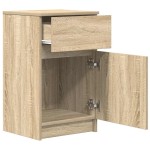 vidaXL Noptiere, 2 buc., stejar sonoma, 39x35x65 cm, lemn compozit vidaXL Noptiere, 2 buc., stejar sonoma, 39x35x65 cm, lemn compozit