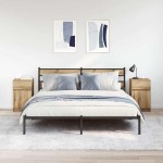 vidaXL Noptiere, 2 buc., stejar artizanal, 39x35x65 cm, lemn prelucrat