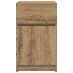vidaXL Noptiere, 2 buc., stejar artizanal, 39x35x65 cm, lemn prelucrat