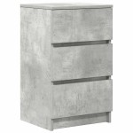 vidaXL Noptiera cu 3 sertare gri beton 39x35x65 cm vidaXL Noptiera cu 3 sertare gri beton 39x35x65 cm