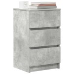 vidaXL Noptiera cu 3 sertare gri beton 39x35x65 cm vidaXL Noptiera cu 3 sertare gri beton 39x35x65 cm