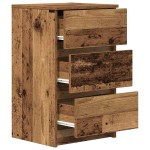 vidaXL Noptiera cu 3 sertare din lemn vechi 39x35x65 cm vidaXL Noptiera cu 3 sertare din lemn vechi 39x35x65 cm