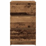 vidaXL Noptiera cu 3 sertare din lemn vechi 39x35x65 cm vidaXL Noptiera cu 3 sertare din lemn vechi 39x35x65 cm