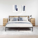 vidaXL Noptiere cu 3 sertare 2 buc Stejar Artisan 39x35x65 cm