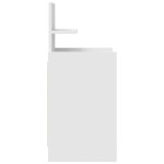 vidaXL Noptiera cu 2 sertare alb 38x34x80 cm vidaXL Noptiera cu 2 sertare alb 38x34x80 cm