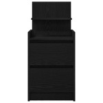 vidaXL Noptiera cu 2 sertare Negru 38x34x80 cm vidaXL Noptiera cu 2 sertare Negru 38x34x80 cm