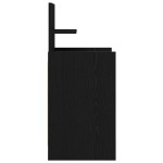vidaXL Noptiera cu 2 sertare Negru 38x34x80 cm vidaXL Noptiera cu 2 sertare Negru 38x34x80 cm