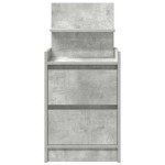 vidaXL Noptiera cu 2 sertare gri beton 38x34x80 cm vidaXL Noptiera cu 2 sertare gri beton 38x34x80 cm