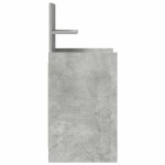 vidaXL Noptiera cu 2 sertare gri beton 38x34x80 cm vidaXL Noptiera cu 2 sertare gri beton 38x34x80 cm
