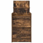 vidaXL Noptiera cu 2 sertare stejar afumat 38x34x80 cm vidaXL Noptiera cu 2 sertare stejar afumat 38x34x80 cm