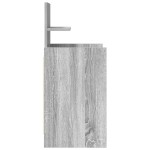 vidaXL Noptiera cu 2 sertare Gri Sonoma 38x34x80 cm