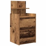 vidaXL Noptiera cu 2 sertare din lemn vechi 38x34x80 cm vidaXL Noptiera cu 2 sertare din lemn vechi 38x34x80 cm