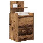vidaXL Noptiera cu 2 sertare din lemn vechi 38x34x80 cm vidaXL Noptiera cu 2 sertare din lemn vechi 38x34x80 cm