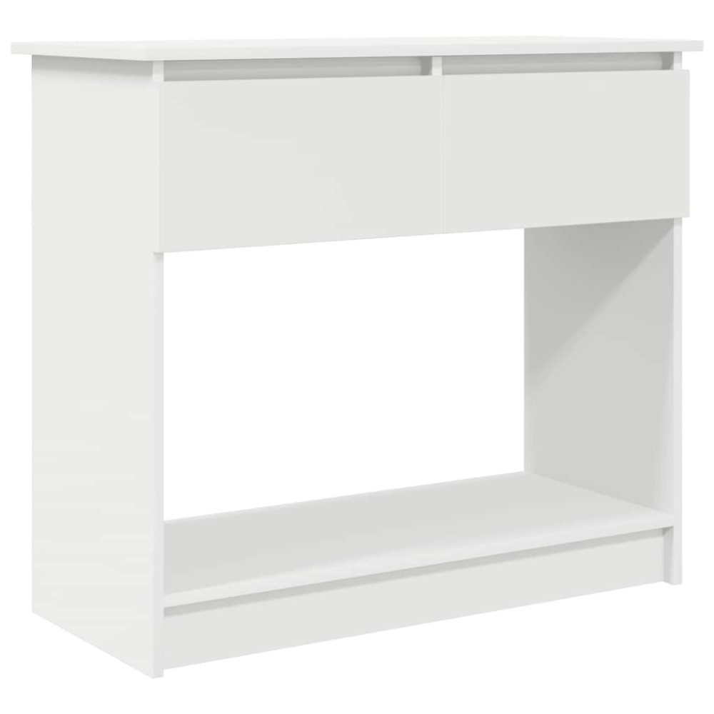 vidaXL Consolă cu sertare alb 85,5x38,5x74,5 cm