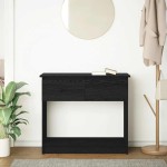 vidaXL Consolă cu sertare Negru 85,5x38,5x74,5 cm vidaXL Consolă cu sertare Negru 85,5x38,5x74,5 cm