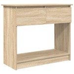 vidaXL Consolă cu sertare Stejar Sonoma 85,5x38,5x74,5 cm vidaXL Consolă cu sertare Stejar Sonoma 85,5x38,5x74,5 cm