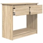 vidaXL Consolă cu sertare Stejar Sonoma 85,5x38,5x74,5 cm vidaXL Consolă cu sertare Stejar Sonoma 85,5x38,5x74,5 cm