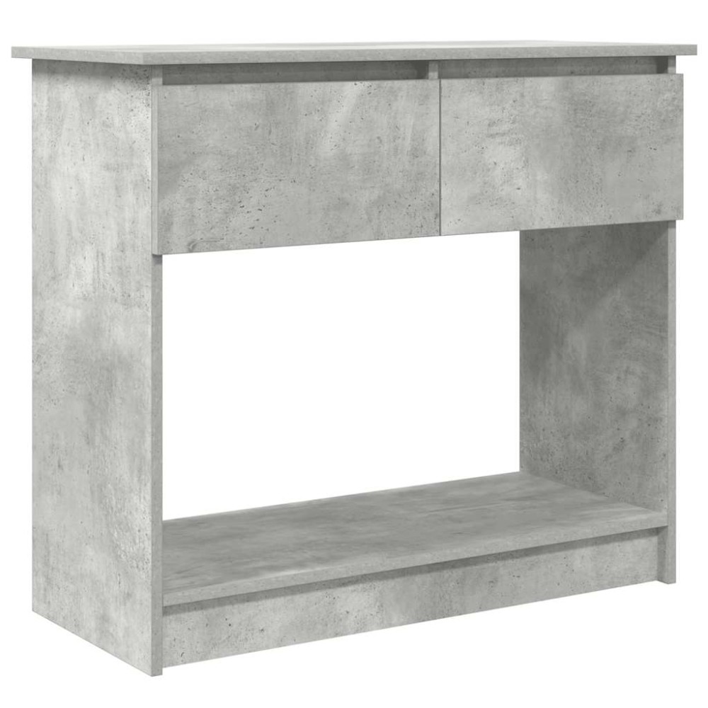 vidaXL Consolă cu sertare Gri beton 85,5x38,5x74,5 cm
