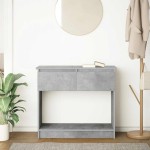 vidaXL Consolă cu sertare Gri beton 85,5x38,5x74,5 cm vidaXL Consolă cu sertare Gri beton 85,5x38,5x74,5 cm
